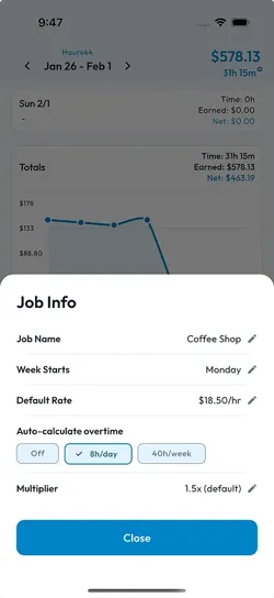 Auto-Calculate Overtime Pay